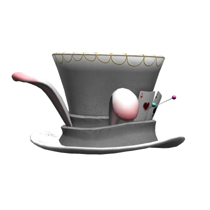 white magic bunny top hat Roblox item thumbnail