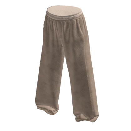 Cozy Cute Pairs Biege Sweatpants