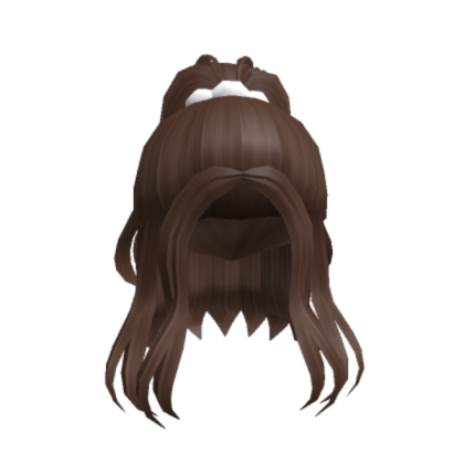 Brown hair Roblox decal
