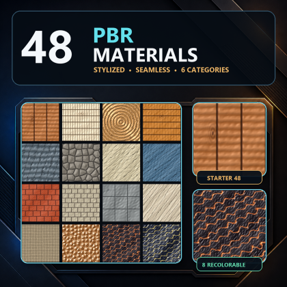 Stylized Material Lab — Starter 48