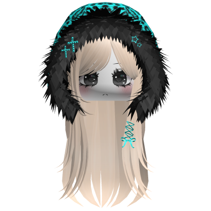 Cyan Leopard Hood Girl Beige