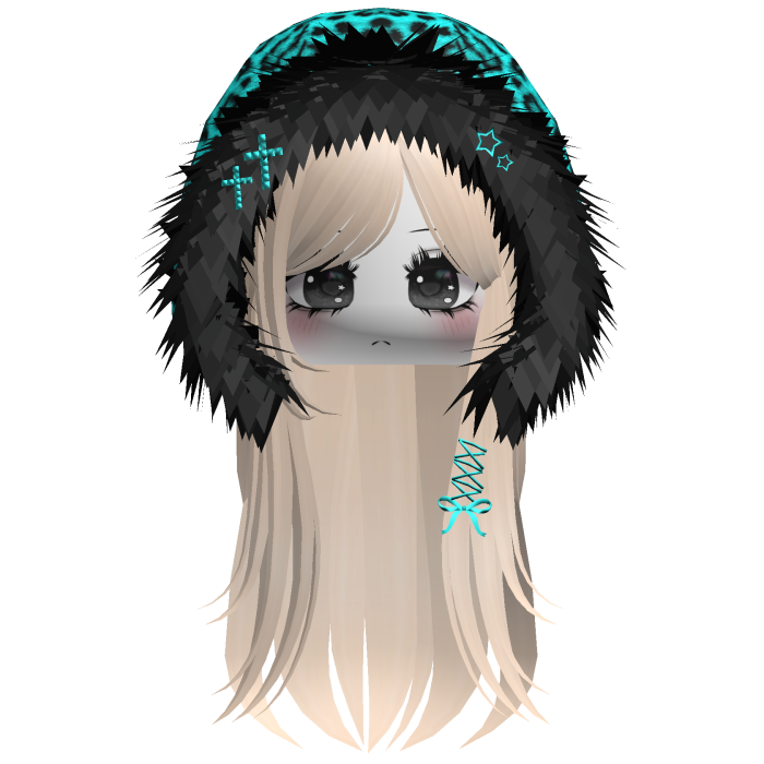 Cyan Leopard Hood Girl Beige