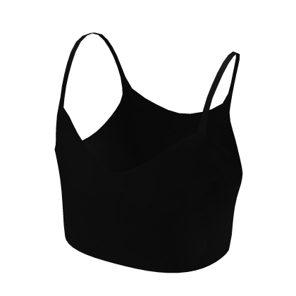 Black Cami Tank Top Crop thumbnail