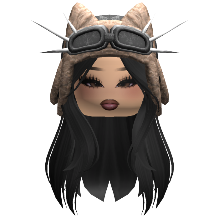 Grunge Punk Mink Straight Hair w/ Ushanka & Makeup
