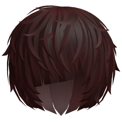 ^,…,^ dark red messy vkei anime emo moe hair 