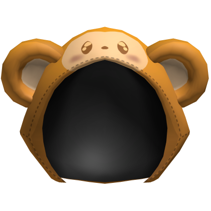 Yellow Kawaii Monkey Plush Hood