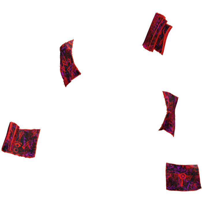 Red Rune Floating Papers