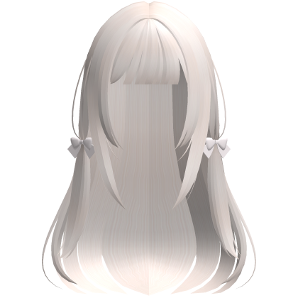 ♡ : long princess hair w/ bows in blonde Roblox item