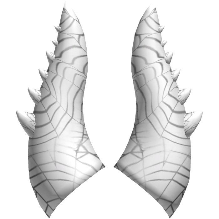 White Spiderweb Candle of Pwnage Horns Add-On