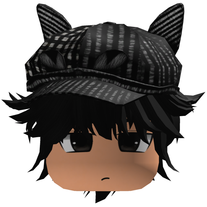 Messy Fluffy Emo Y2K Boy Hair VKAI black CAT