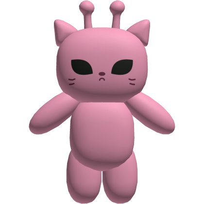Pink Alien Cat Plushie