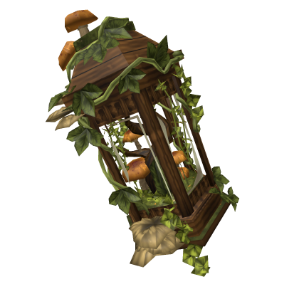 Large Cottagecore Wooden Glass Terrarium (Back) Roblox item