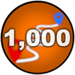 You have driven 1,000 miles!