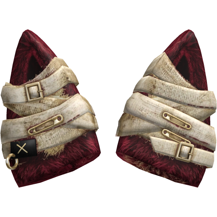 Red Ivory Buckled Cat Ears