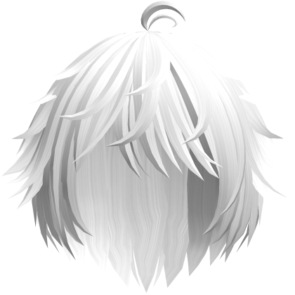 White Cute Messy Kawaii Anime Boy Hair Roblox item