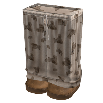 pyjama pants w/ winter shoes [brown]