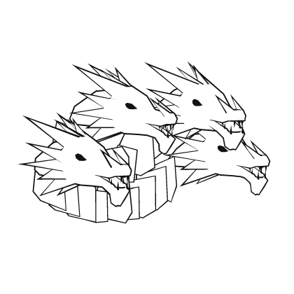 White Dragon Heads