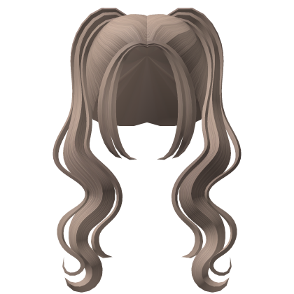 Cute Wavy Pigtgails Ash Blonde Roblox item