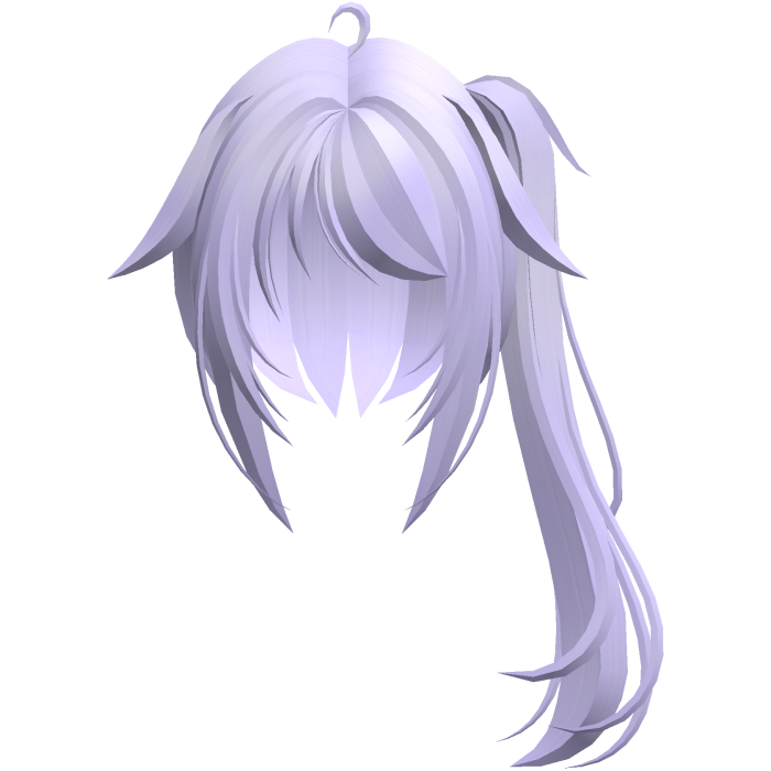 moe vkei emo messy ponytails w tufts purple