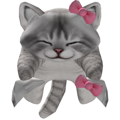 Cute Sleepy Kitty Cat Ears w Bows On Head [3.0]