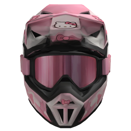 Pink Hello Kitty Motorcross Helmet