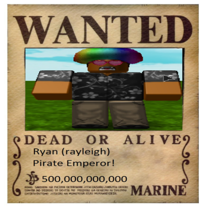 One_Piece_Wanted_Poster_Base Roblox decal
