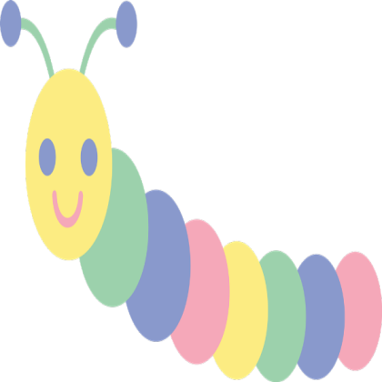 Pastel Caterpillar Roblox decal