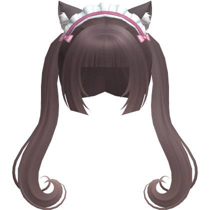 chocola neko cutecore swirly pigtails w ears