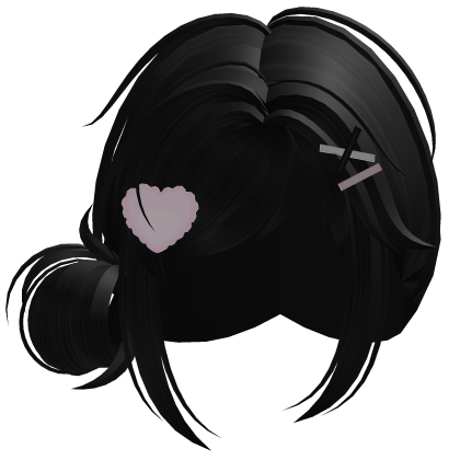 ♡ (Free) Black Fluffy Sweet Valentines Bun thumbnail