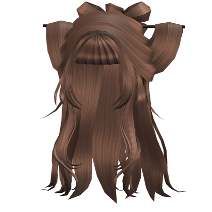 Empress wavy long rose braided hair w pin brown