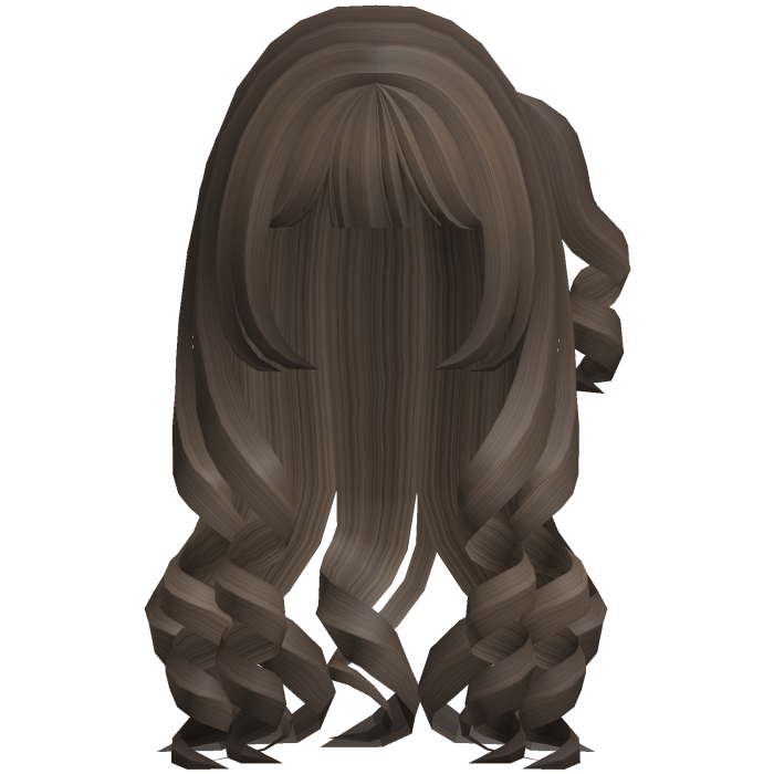 swirly curled kawaii cute side pigtail milk tea 