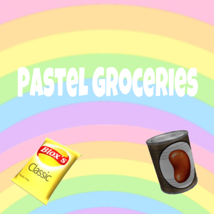Pastel groceries  Roblox decal