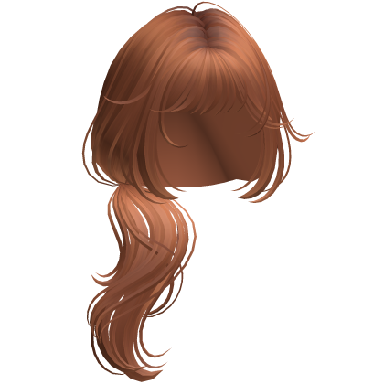 Wispy Wolfcut Side Ponytail Ginger