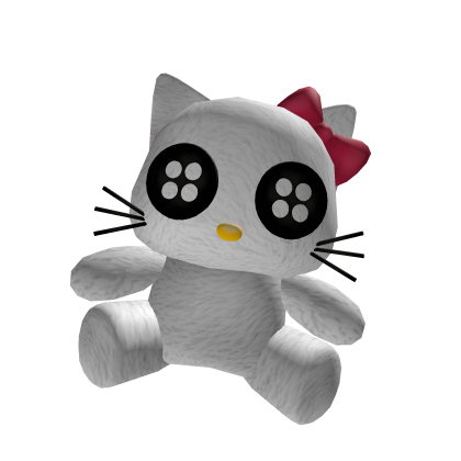 Cute Kitty Plush Pal | Red Bow Roblox item