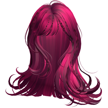 Silky Long Angelic Swirly Hair (Fuchsia)