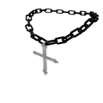 Black and White Cross Chain 