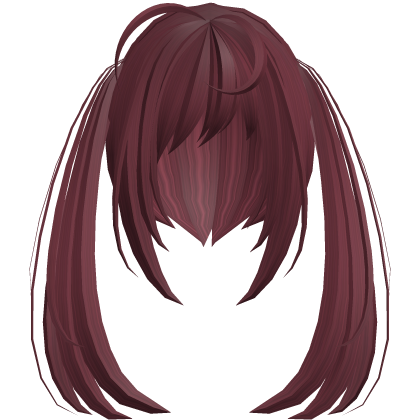 thick messy anime moe pigtails red