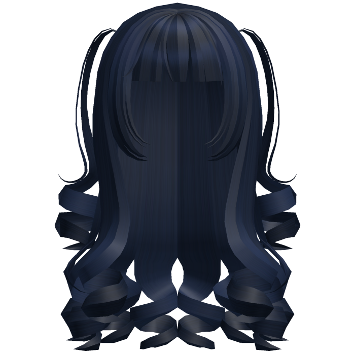 Dolly Coquette Curled Pigtails (Blue)