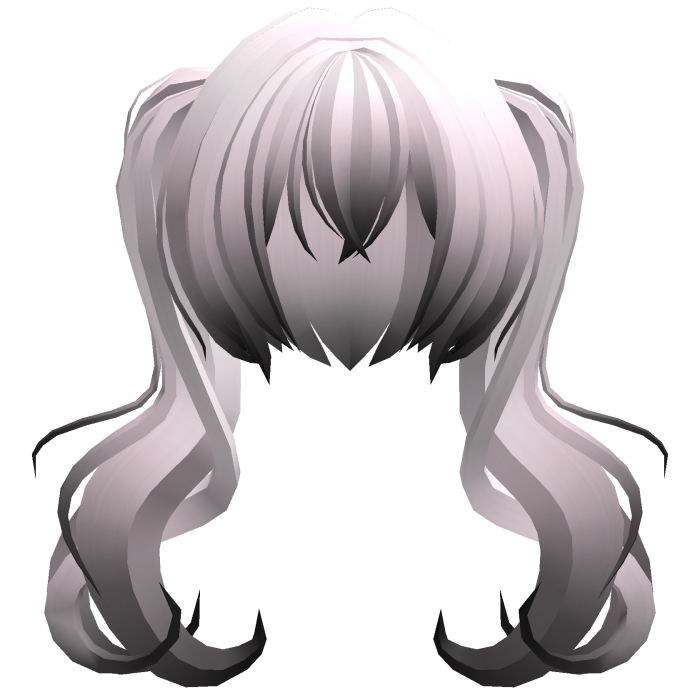 pink ombre moe messy long hikikomori pigtails
