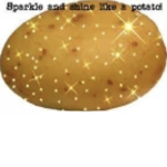 Glitter potato