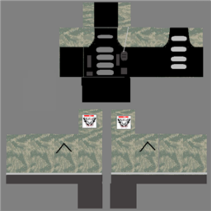 CoR Combat uniform Template (Shirt) Roblox decal