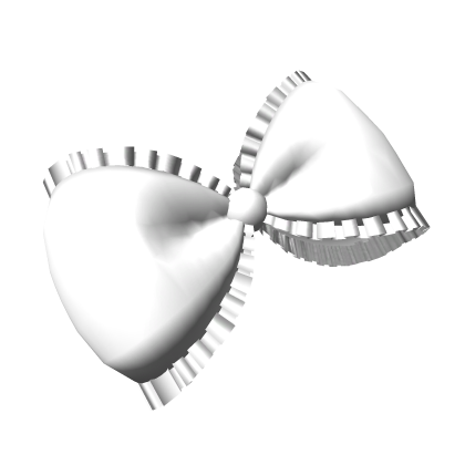 White Lace Ribbon Bow Roblox item