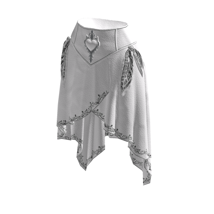 ✧♡✧ White Angel Bandana Maxi Skirt