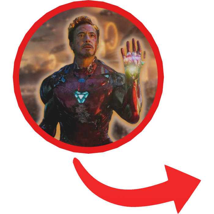 I am Iron man Red Circle