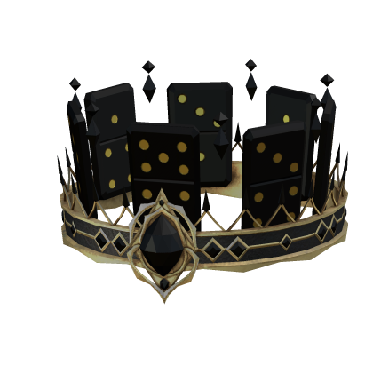 Black Crystal Domino Gem Crown