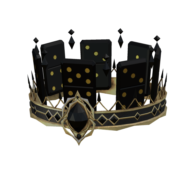 Black Crystal Domino Gem Crown