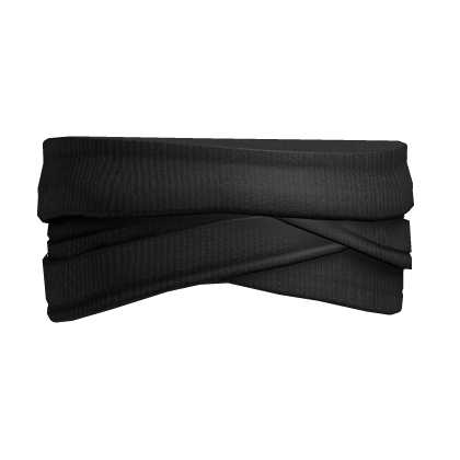 black bandage blindfold
