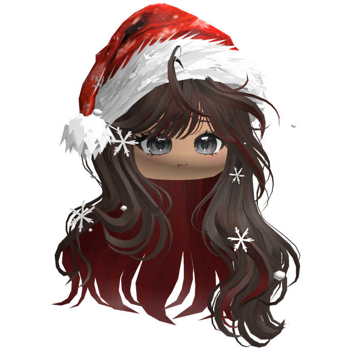 Christmas Waves w/Santa Hat (Brown&Red)
