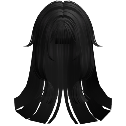 Soft Anime Straight Hime Hair (Black)