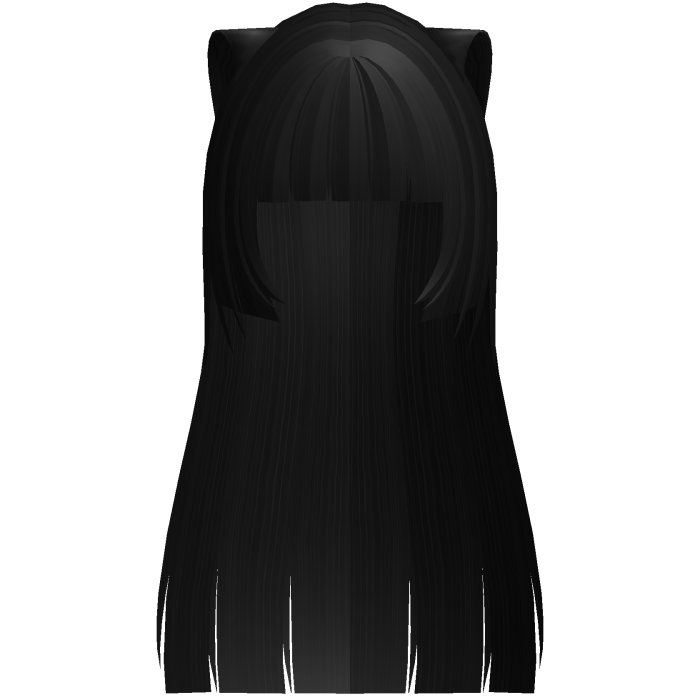 ♡ ⸝⸝՞ ⩊ ꒰‿‿ : long catgirl nekopara hair in black!